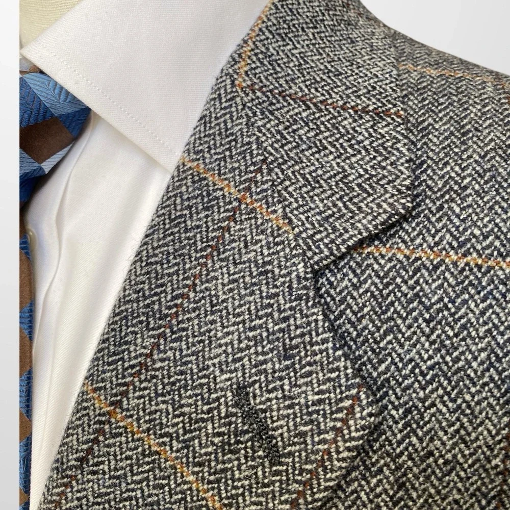 Vintage‎ Evan Picone Mens 42R Blazer Sport Coat Lambswool Wool Casual Jacket